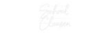 Personalisiertes Neonschild: Schoul
Clausen