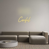 Personalisiertes Neonschild: Coriful