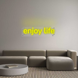 Personalisiertes Neonschild: enjoy life