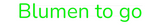 Personalisiertes Neonschild: Blumen to go