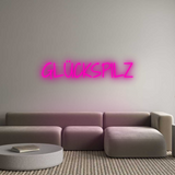 Personalisiertes Neonschild: GLÜCKSPILZ