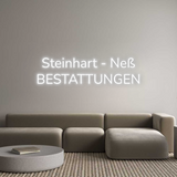 Personalisiertes Neonschild: Steinhart - N...