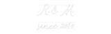 Personalisiertes Neonschild: R. & M.
sinc...