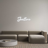 Personalisiertes Neonschild: Joaillerie