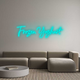 Personalisiertes Neonschild: Frozen Yoghurt