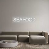 Personalisiertes Neonschild: SEAFOOD