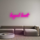 Personalisiertes Neonschild: beyond heart