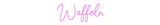 Personalisiertes Neonschild: Waffeln