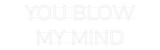 Personalisiertes Neonschild: YOU BLOW
MY ...