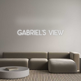 Personalisiertes Neonschild: Gabriel‘s View