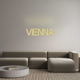 Personalisiertes Neonschild: VIENNA