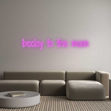 Personalisiertes Neonschild: beclay to the...