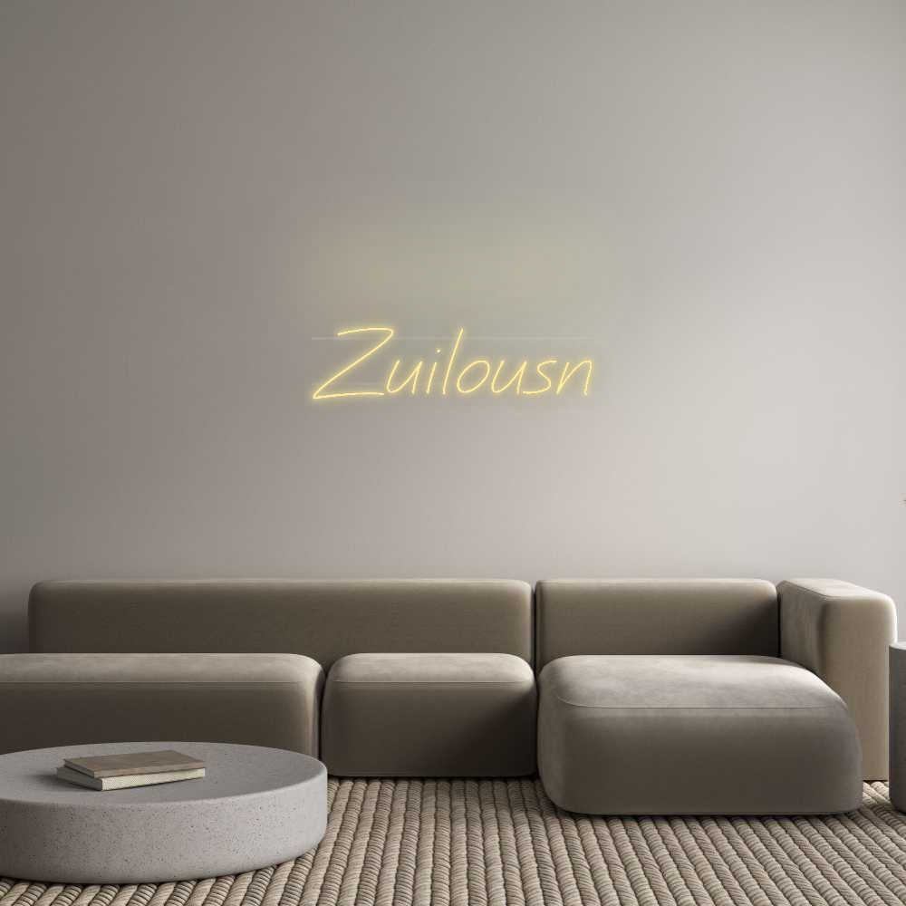 Personalisiertes Neonschild: Zuilousn