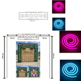 Custom Neon #2022 Beschilderung "Nothing but Groove Festival"