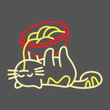 Custom Neon #Katze 65cm*47cm