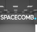 "Spacecomb." Personalisiertes Neon Schild