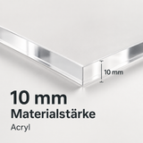 RingHaus #4162 - 10mm Materialstärke + Acrylplatte am Stück