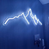 "Berge" Leuchtmotiv aus LED Neon