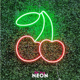 "Kirsche" Leuchtmotiv aus LED Neon
