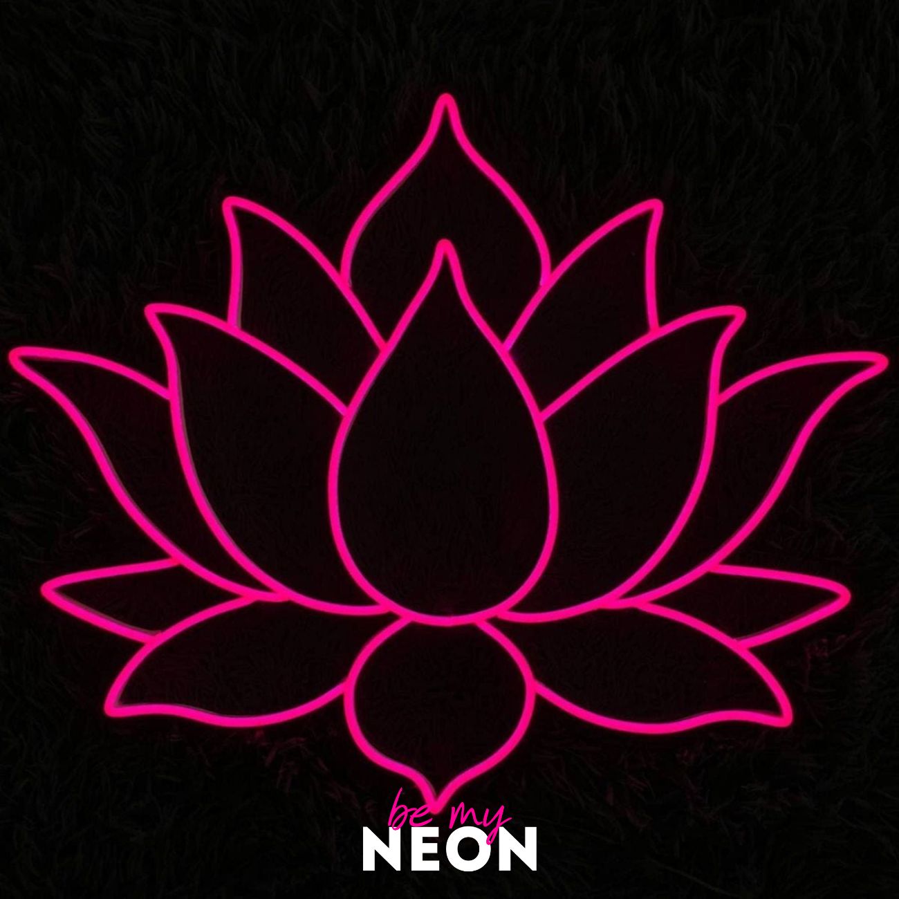 "Lotus Blume" Leuchtschrift aus LED Neon