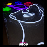 "Space Brain - Art" Leuchtmotiv aus LED Neon