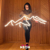 "Berge II" Leuchtmotiv aus LED Neon