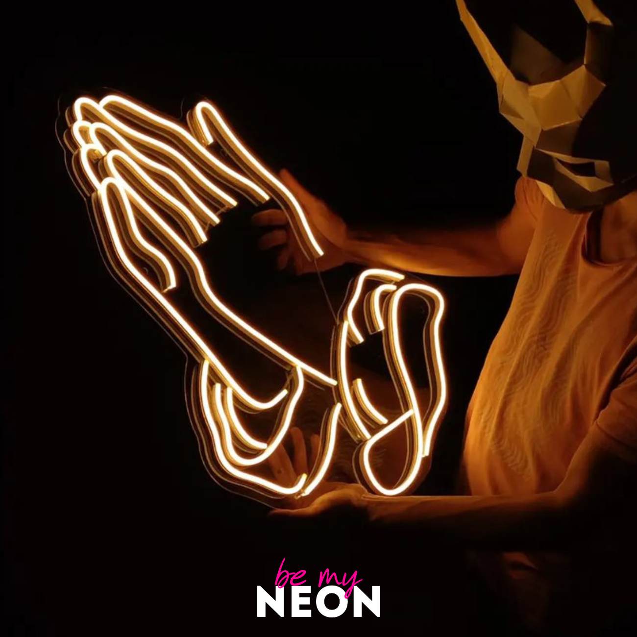"Pray Hände Beten" LED Neonschild