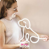 "Doggy Hund Dog" Leuchtmotiv aus LED Neon