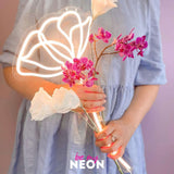 "Blume" Leuchtschrift aus LED Neon