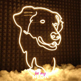 "Hund" Leuchtmotiv aus LED Neon