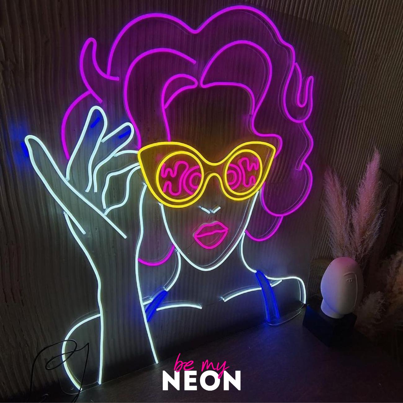 "Beauty Model Frau" LED Neonschild
