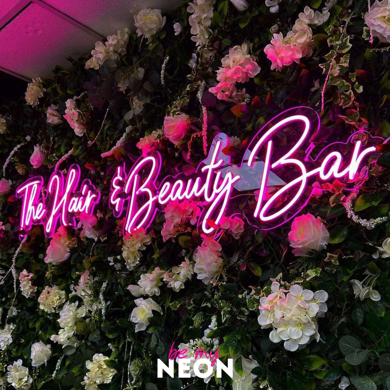 "the hair & beauty" LED Neonschild