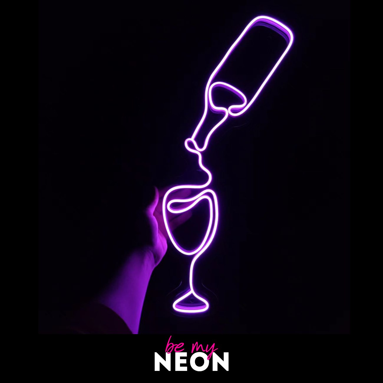 "Wein Glas" LED Neonschild