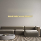 Personalisiertes Neonschild: FUHRPARKMANAG...