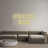 Personalisiertes Neonschild: CRUSH
BAR