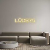 Personalisiertes Neonschild: Lüders