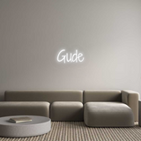 Personalisiertes Neonschild: Gude