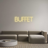 Personalisiertes Neonschild: BUFFET