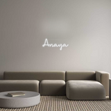 Personalisiertes Neonschild: Anaya