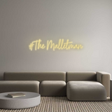 Personalisiertes Neonschild: #The Malletman