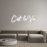 Personalisiertes Neonschild: C'est la Vie