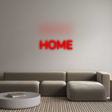 Personalisiertes Neonschild: HOME