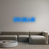 Personalisiertes Neonschild: Eis.blue