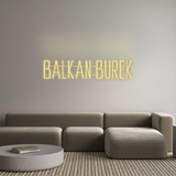 Personalisiertes Neonschild: Balkan Burek
