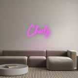 Personalisiertes Neonschild: Charly
