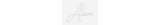 Personalisiertes Neonschild: Alan