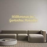 Personalisiertes Neonschild: Willkommen be...