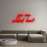 Personalisiertes Neonschild: you ever
sma...