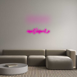 Personalisiertes Neonschild: rosaElefant_x