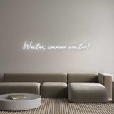 Personalisiertes Neonschild: Weiter, immer...